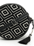 Boho Diamond Cotton Jacquard Sling Bag