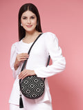 Boho Diamond Cotton Jacquard Sling Bag