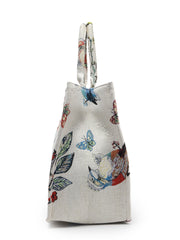 Jungle Toile Cotton Jacquard Handheld Bag