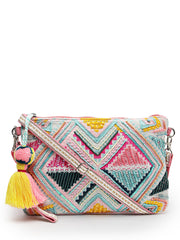 Boho Ethnic Cotton Jacquard Sling Bag