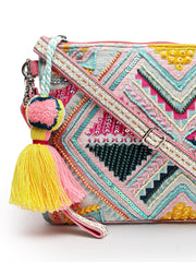 Boho Ethnic Cotton Jacquard Sling Bag