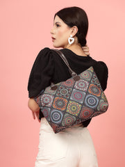 Mandala Printed Cotton Canvas Tote Bag