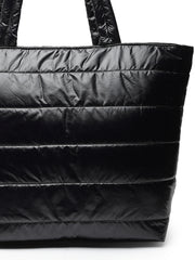 Uno Striped Quilted Polyester Tote Bag