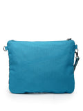 Kooky Geometric Embellished Cotton Canvas Sling Bag