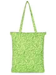 Eco-Friendly Multicolor Floral Printed Cotton Canvas Shopping Bags (Pack of 3)