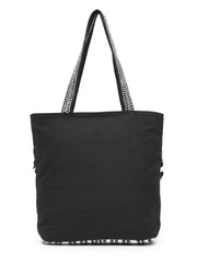 Boho Striped Cotton Dari Canvas Tote Bag