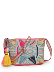 Boho Ethnic Jacquard Cotton Sling Bag