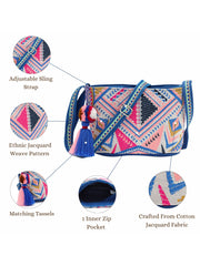 Boho Ethnic Jacquard Sling Bag