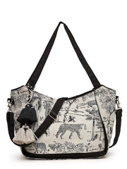 Jungle Toile Cotton Jacquard Tote Bag
