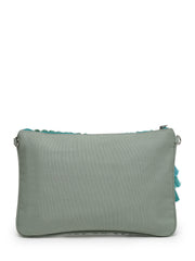 Boho Chevron Self Design Cotton Acrylic Sling Bag