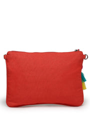 Boho Quirky Embroidered Cotton Canvas Sling Bag