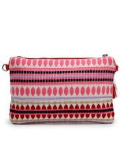Amour Cotton Canvas & Jacquard Heart Embellished Sling Bag
