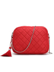 Amour Polyester Diamond Quilted Sling Bag