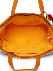 Petal Posh Cotton Striped Sequined Tote Bag