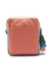 Hue Cotton Canvas Colourblocked Sling Bag