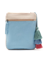 Hue Cotton Canvas Colourblocked Sling Bag