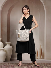 Earth Edit Cotton Jungle Toile Shoulder Bag