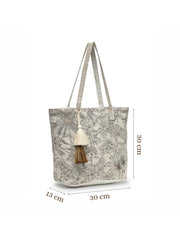 Earth Edit Cotton Jungle Toile Shoulder Bag
