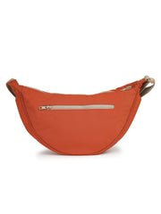 Drift Burnt Orange Polyester Solid Crossbody Bag