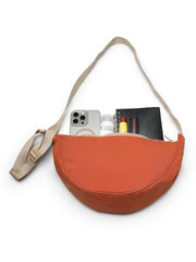 Drift Burnt Orange Polyester Solid Crossbody Bag