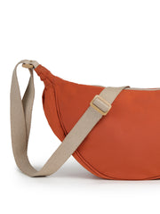 Drift Burnt Orange Polyester Solid Crossbody Bag