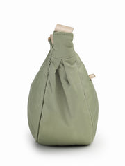 Drift Olive Green Polyester Solid Crossbody Bag