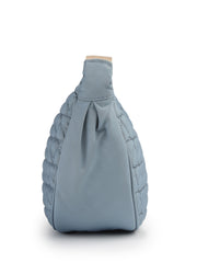 Drift Dusty Blue Polyester Chevron Quilted Crossbody Bag