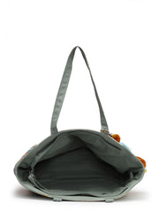 Thread Bloom Cotton Floral Embroidered Tote Bag