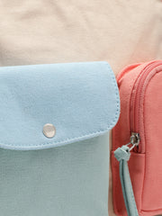Hue Cotton Canvas Colourblocked Sling Bag