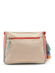 Hue Cotton Canvas Colourblocked Sling Bag