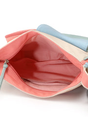 Hue Cotton Canvas Colourblocked Sling Bag