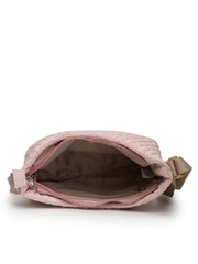 Drift Pastel Pink Polyester Quilted Sling Bag