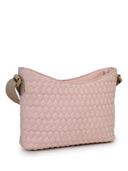 Drift Pastel Pink Polyester Quilted Sling Bag