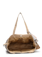 Folklore Edit Cotton Chevron Embellished Hobo Bag