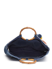 Tribal Sutra Canvas Floral Embroidered Handheld Bag