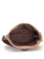 Anekaant Earth Knots Brown Jute Striped Handheld Bag