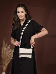 Anekaant Timber & Thread Off White Jute Solid Sling Bag