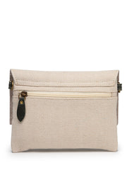 Anekaant Timber & Thread Off White Jute Solid Sling Bag