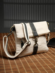 Anekaant Timber & Thread Off White Jute Solid Sling Bag