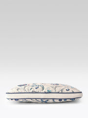 Anekaant Petal Posh Ivory & Navy Floral Jacquard Laptop Bag (Upto 16")