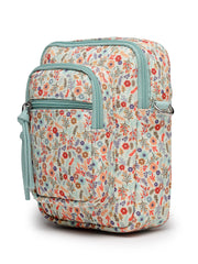 Anekaant Meadow Tales Teal Canvas Floral Sling Bag