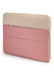Drift Dusty Pink Polyester Colourblocked Laptop sleeve (Upto 14")