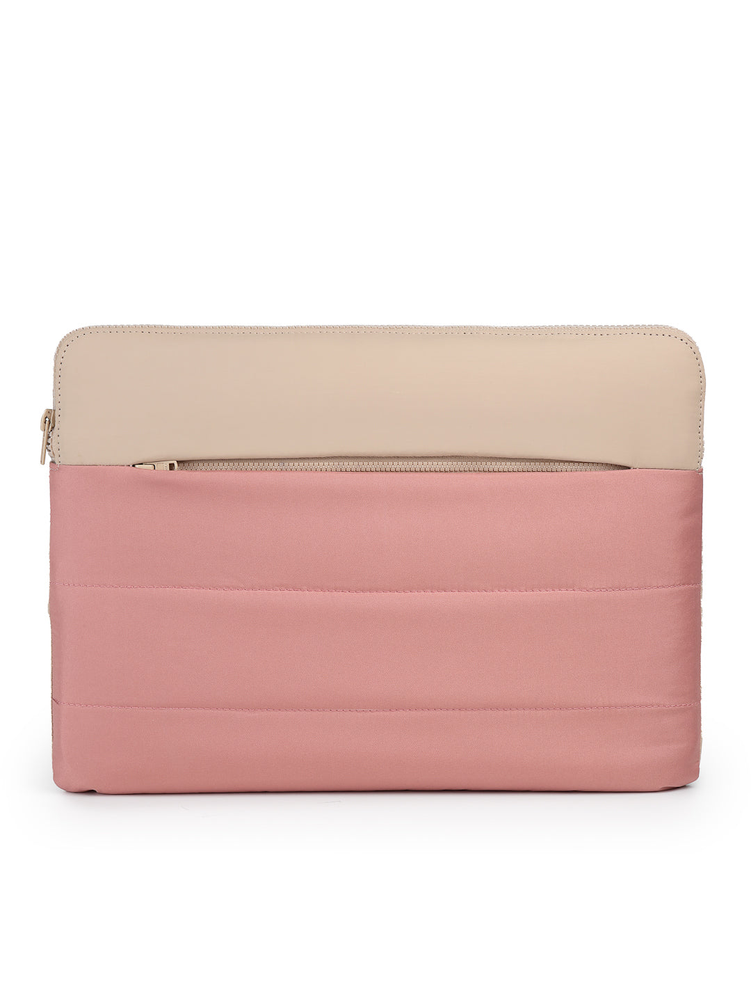Drift Dusty Pink Polyester Colourblocked Laptop sleeve (Upto 14")