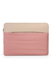 Drift Dusty Pink Polyester Colourblocked Laptop sleeve (Upto 14")
