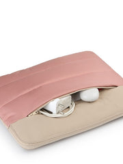 Drift Dusty Pink Polyester Colourblocked Laptop sleeve (Upto 14")
