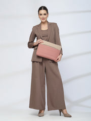 Drift Dusty Pink Polyester Colourblocked Laptop sleeve (Upto 14")