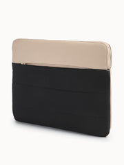 Drift Black & Beige Polyester Colourblocked Laptop sleeve (Upto 14")