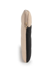 Drift Black & Beige Polyester Colourblocked Laptop sleeve (Upto 14")