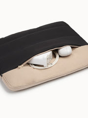 Drift Black & Beige Polyester Colourblocked Laptop sleeve (Upto 14")