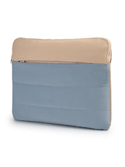 Drift Dusty Blue Polyester Colourblocked Laptop sleeve (Upto 14")